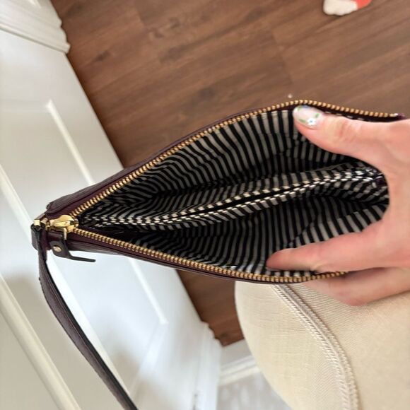 Kate Spade Plum Leather Crossbody Bag - Picture 4 of 7